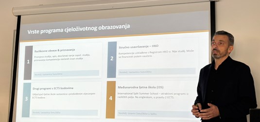 Prezentacija rada Centra za cjeloživotno obrazovanje na Fakultetu znanosti o moru
